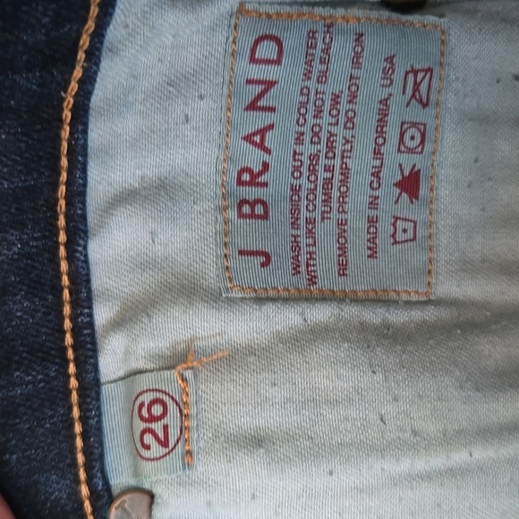 J Brand Flare Dark Wash Low Rise Jeans Size 26 - Picture 6 of 6